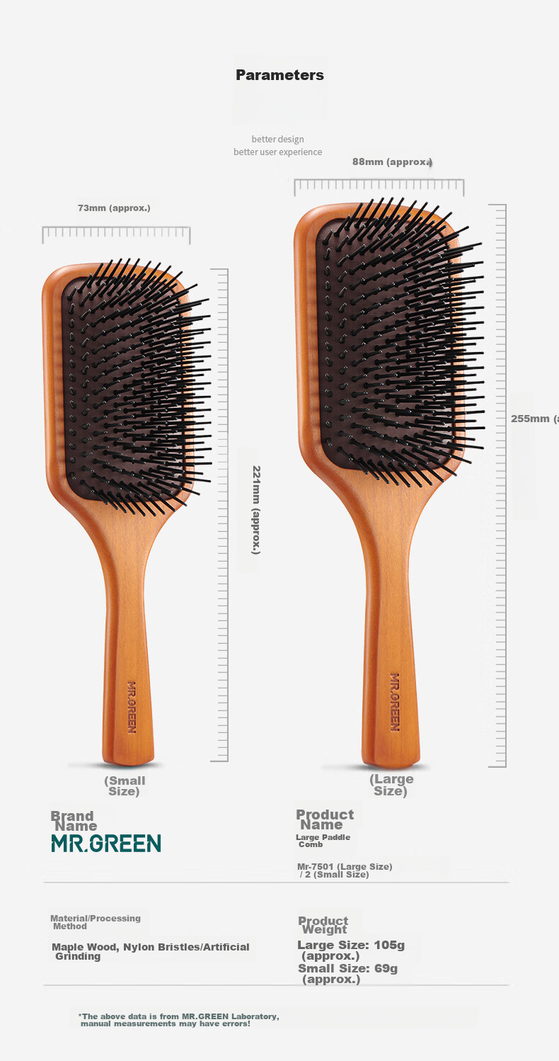 MR.GREEN German Air Cushion Massage Comb for Women, Pneumatic Wooden Comb for Men, Volumizing Tool, Gift Box, High-Quality Practical Birthday Companion Gift Mr-7502 10