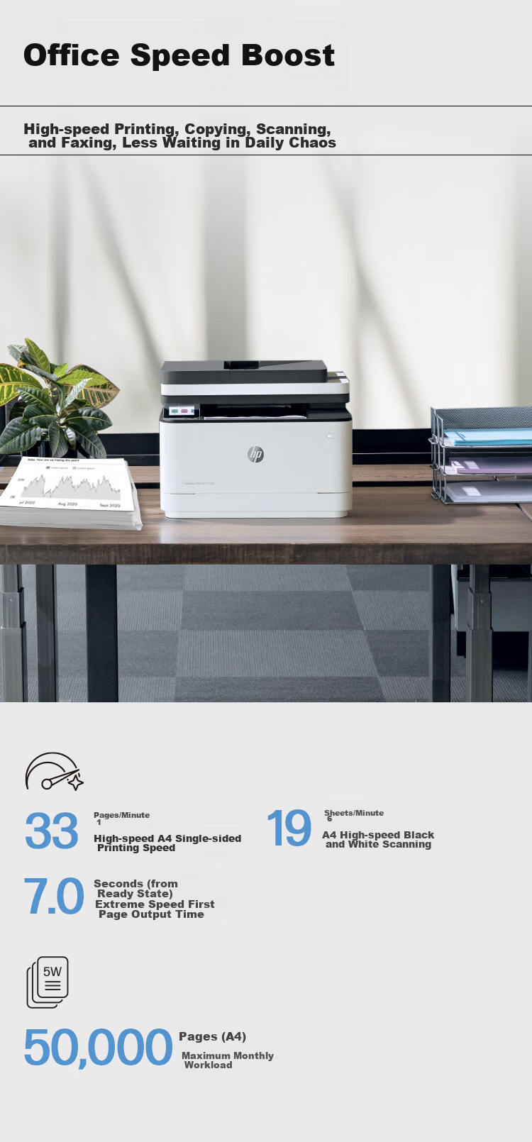 HP M227fdw Laser Wireless Duplex Printer, Wireless All-In Home Printer, Duplex Printing, WeChat Printing, Printer Copier Scanner Fax Machine 4
