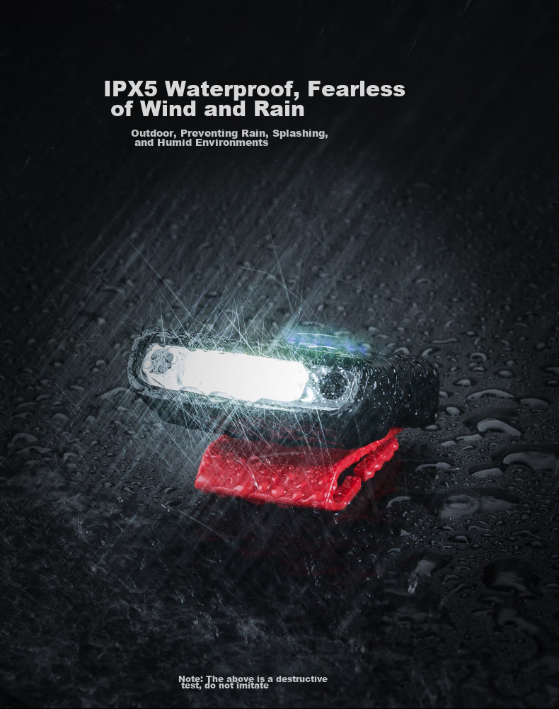 Shanlishi H100 Cap Clip Light, Motion-Sensing Headlamp, Night Fishing Light, Fishing Brim Light, Ultra-Bright Rechargeable Head-Mounted Lamp 5