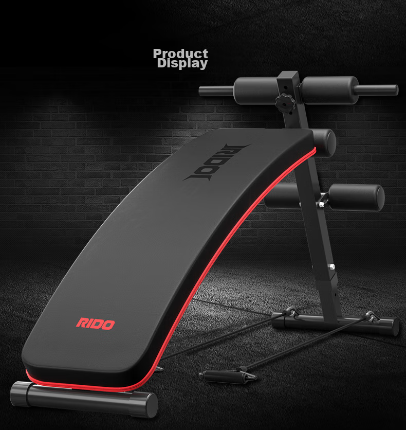 RIDO Sit-Up Assist Device, Home Fitness Equipment, Foldable Sit-Up Board, Abdominal Muscle Exercise Machine TD20 19