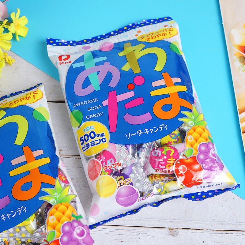 佩茵碳酸糖硬糖120g糖果日本进口气泡糖水果糖儿童休闲零食结婚喜糖