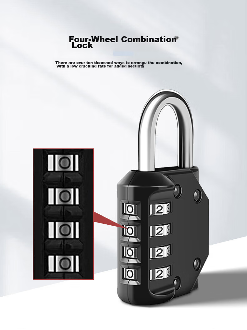 Lehuolvxing Four-Digit Combination Padlock, Luggage Lock, Dormitory Door Lock, Gym Locker Lock, Small Padlock, Small Anti-Theft Lock 6