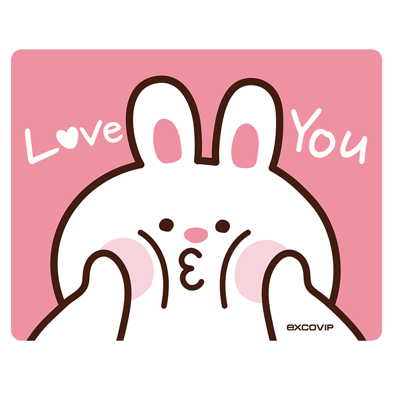 EXCO Mengmengtu ~ Cute Anime Mouse Pad, Small Size, Thin Surface, Desktop Computer Laptop Keyboard Gaming Accessory, Cleaning, Add-On Item, Office Writing, Non-Slip, 9440