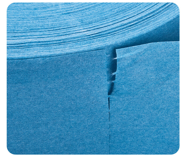 Buran Dust-Free Industrial Wiping Paper Oil Absorption Lab Wipes 25x38cm 500 Sheets/Roll Blue 20