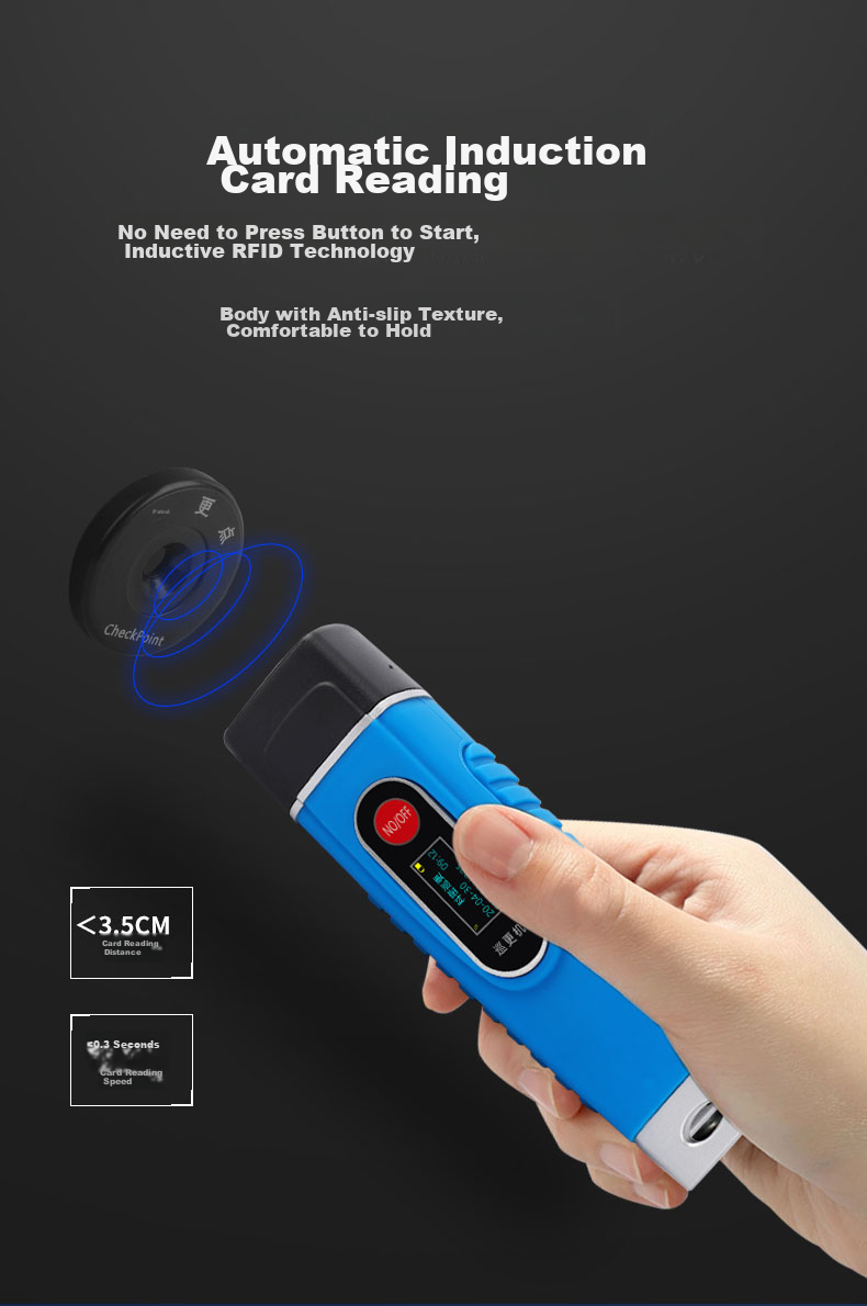 Kemi (Comet) CX11 4G Transmission Real-Time Upload Patrol Machine, Illuminated Patrol Wand, Electronic Patrol System, Patrol Wand with Display Screen, Voice Annunciatio 9