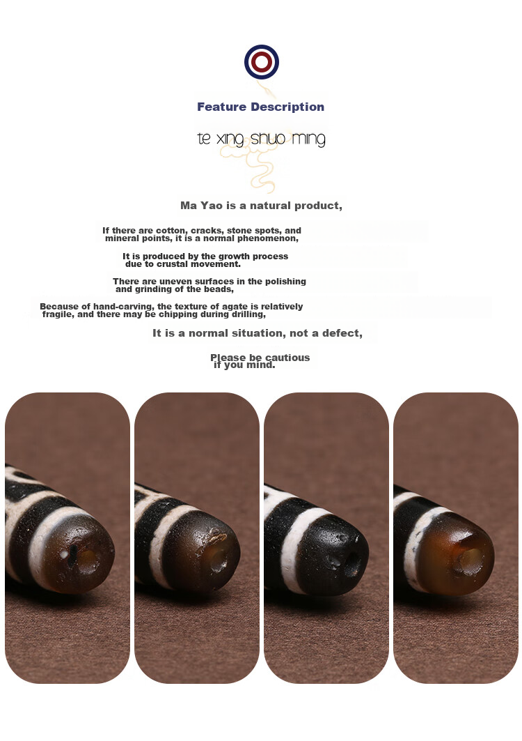 Shichuanbaishi Tibetan Nine-Eyed Dzi Bead Pendant Crystal Agate Necklace for Men And Women, Lucky Charm Amulet, Couple's Birthday Gift 16