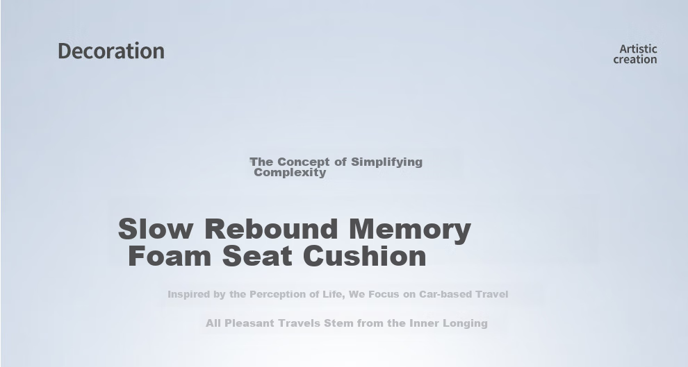 GREAT LIFE Ergonomic Memory Foam Seat Cushion for Office, Hemorrhoids, Car, Chair, Long Sitting, Students' Buttocks Pad 1