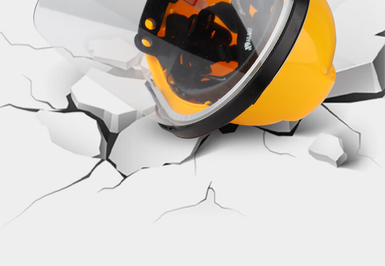 Geermu Safety Helmet with Face Shield for Construction Sites, GM793 Yellow, Worker Construction ABS Hard Hat, Breathable, Factory Direct Customizatio 7