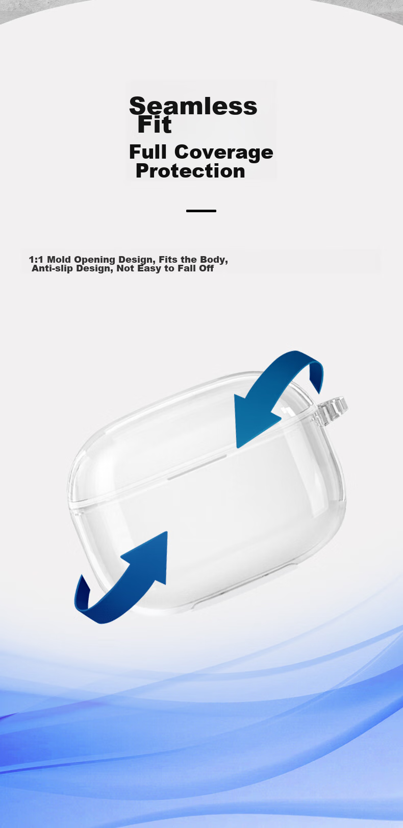 Masentek Earphone Protective Case for Sony LinkBuds Open Bluetooth Earphones TPU Soft Silicone Storage Cover Shockproof Transparent 6