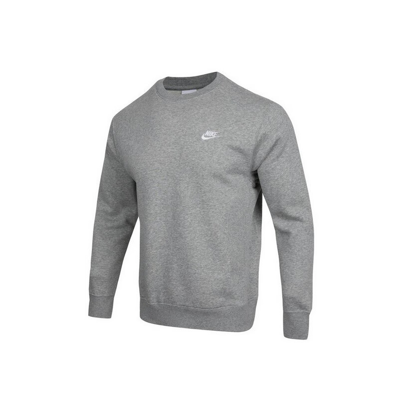 NIKE Men's Winter Crew Neck Sweatshirt, Fleece-Lined for Warmth, Sports Casual BV2663-063 Gray XL 13