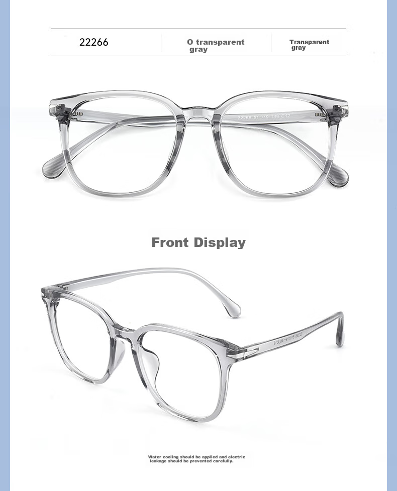 ZEISS Lenses, Myopia Prescription Available, TR90 Frame, Glossy Black, Ouna Non-Prescription Blue Light Blocking (Try-On) 9