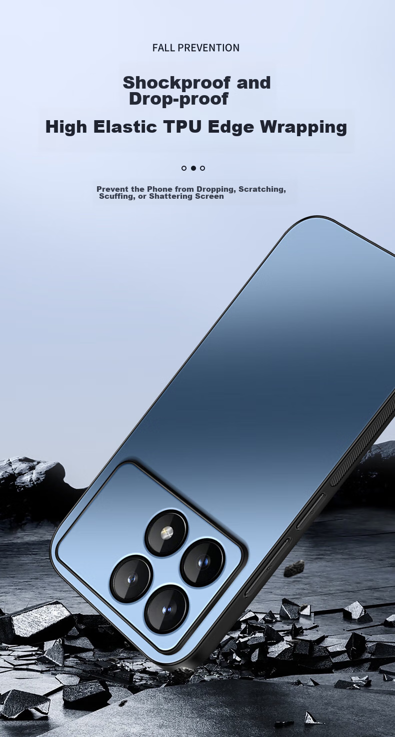 Shangsu Compatible with Redmi K70 Phone Case, Xiaomi K70 Pro Protective Cover, AG Frosted Lens Full Protection Soft Shell, Shockproof, Redmi Simple Business Style for Women And Men, Outer Case, Graphite Black 9