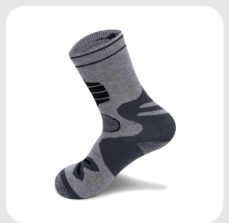 TFO Children's Wool Socks, Merino Sports Running Socks, Outdoor Hiking And Mountaineering Socks 2902412, Black 6