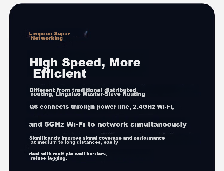 HUAWEI Lingxiao Parent-Child Router Q6 (1 Parent 4 Children Set), AX3000Mbps Gigabit Router, Whole-House WiFi 6+, Powerline Version, Wireless Wall-Penetrating King, Powerline Modem 12