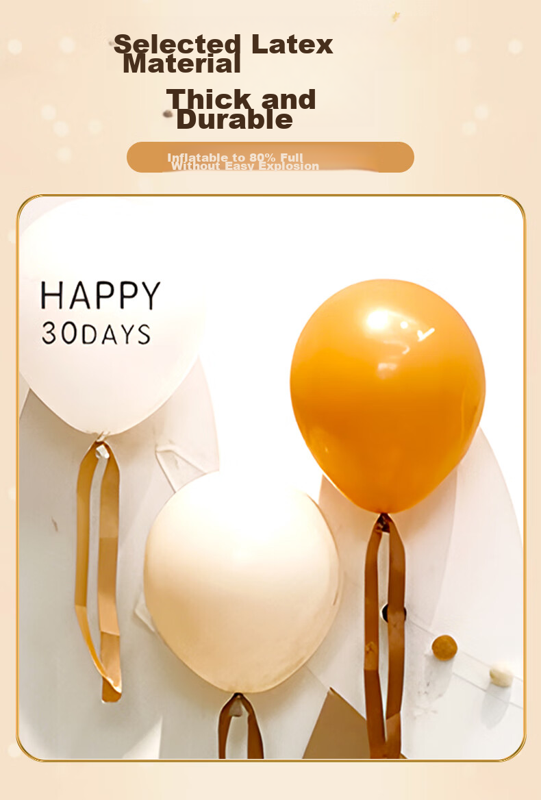 Hunlianqingcheng, Full Moon Decoration for Baby Boys And Girls, Baby Shower Scene Balloons, Backdrop Wall, 30-Day Commemoration Ceremony, Instagram Style 4