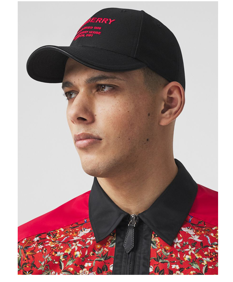 博柏利(burberry)horseferry 印花标识图案棉质斜纹棒球帽 80430401 m