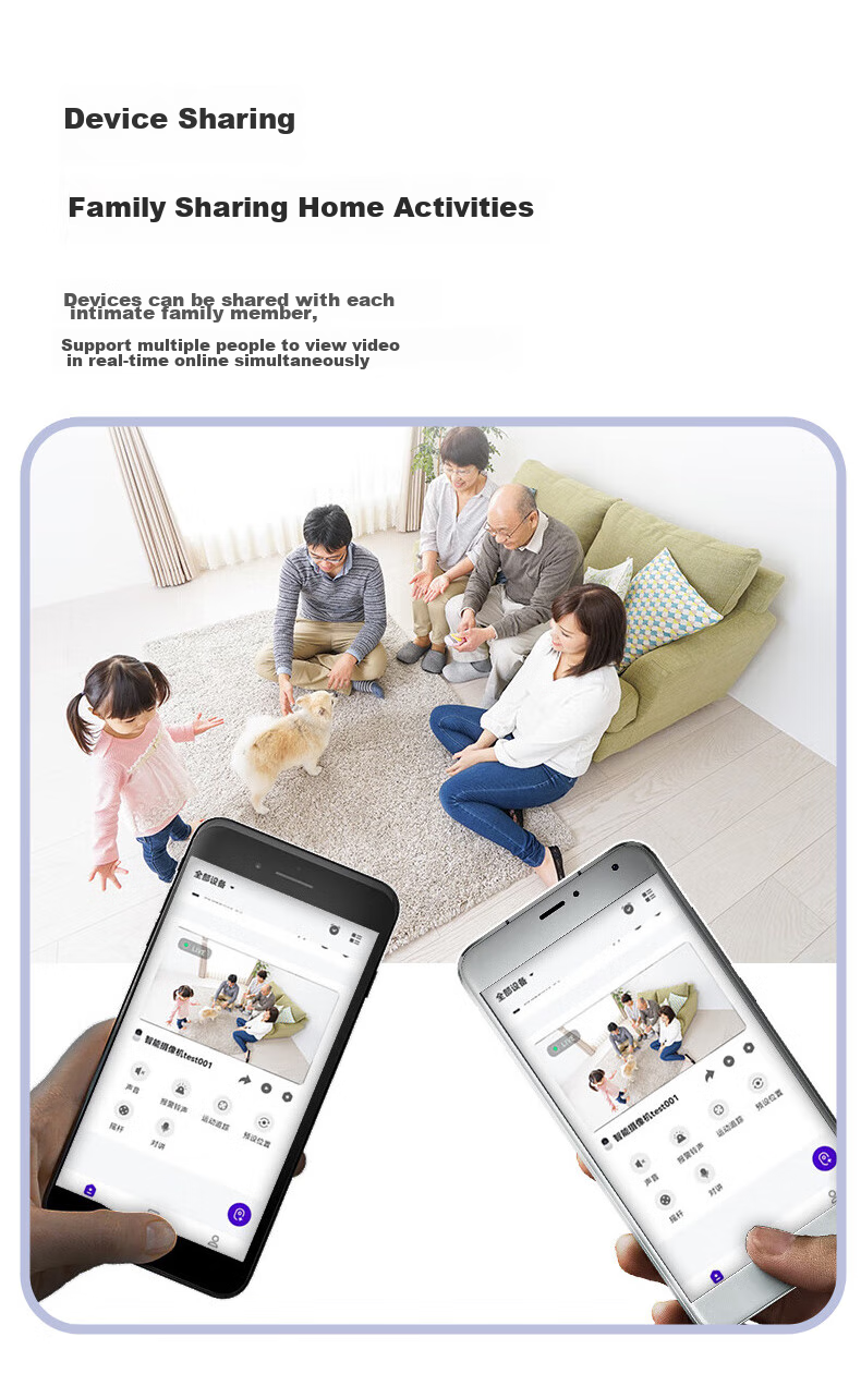 Newmine Wireless Smart AI Camera for Home Indoor Use, High-Definition Two-Way Video Call with Mobile Remote Monitoring, 360-Degree Coverage with Night Vision, Panoramic View, Voice Communication And Dialogue Functio 18