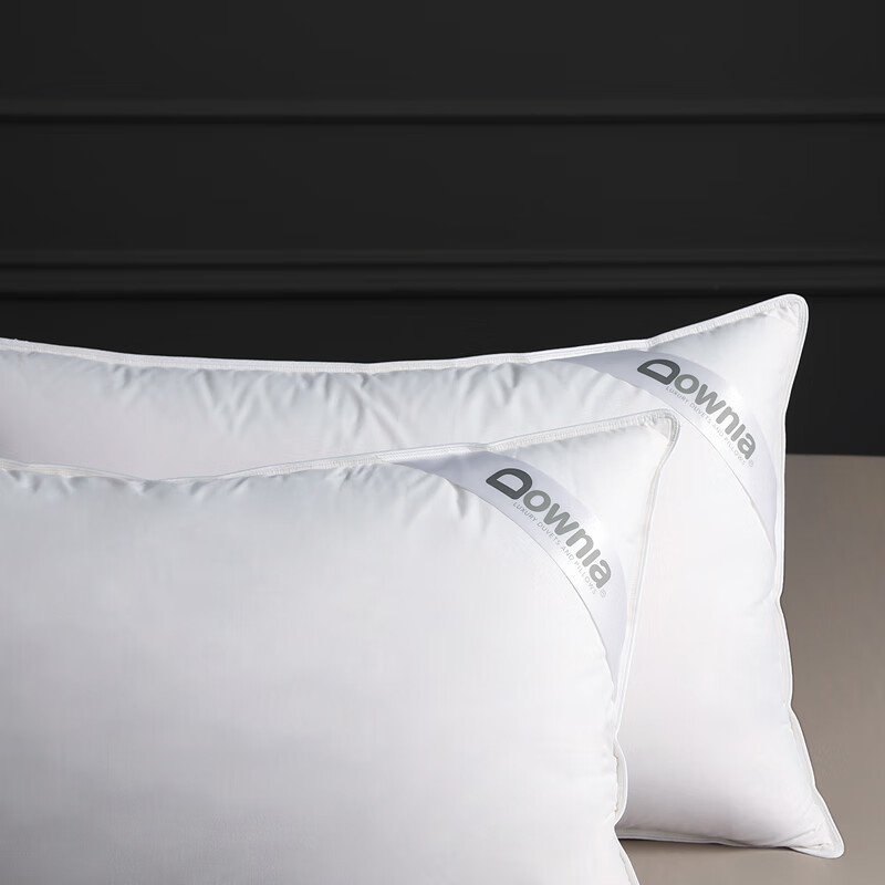 Downia Pillow, Five-Star Hotel down Pillow, Side Sleeping Cervical Pillow, 90% White Goose down Composite Pillow, 74*48CM