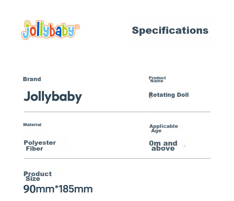 Jollybaby Cute Pet Spinning Toy with Pull Rope, Can Be Chewed And Soothing, 0-1 Year Old Baby Toy, Panda Spinning Doll 13