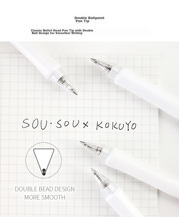 KOKUYO SOUSOU Vividry Collaboration Retractable Gel Pen, Office Signing Pen, 0.5mm Black Ink, Daily Use, 1 Piece, WSG-PR1X302 12
