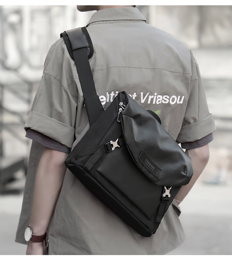 Viney Crossbody Bag, Men's Simple Shoulder Bag, Fashionable Trendy Cycling Messenger Bag, Versatile And Stylish Backpack for Me 1