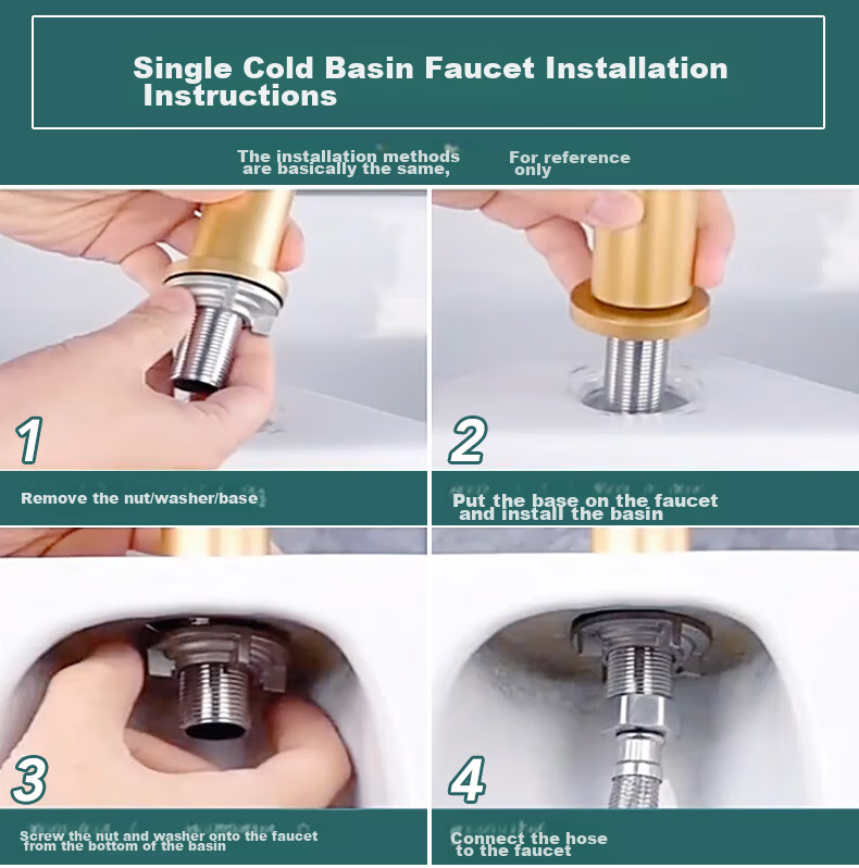 BSITN Above Counter Basin Faucet Hot and Cold Mixer Tap Bathroom Vanity Elevated Faucet BM001 19