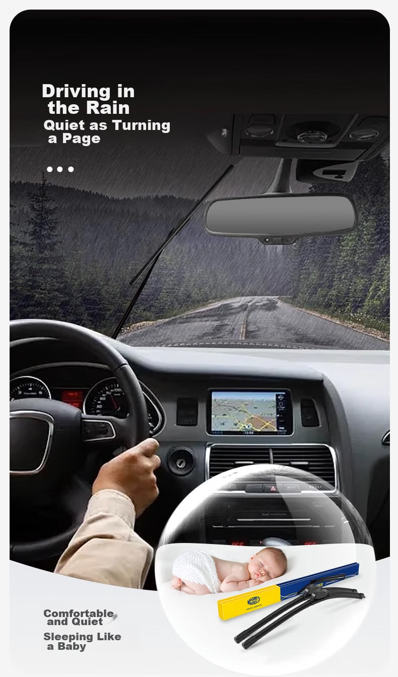 MAGNETI MARELLI Car Windshield Wipers, Wear-Resistant Natural Rubber, Compatible with Angkesaila/2020-2025 Next-Generation Models, 1 Pair 10