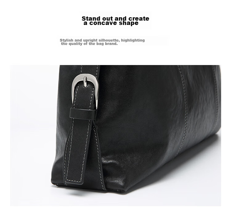 GOLF Briefcase, Men's Business Top-Grain Leather Handbag, Large Capacity Laptop Bag, Fashionable Horizontal Style Shoulder Crossbody Bag 14