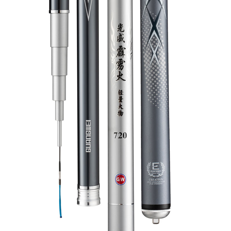 GW Fishing Rod, Handheld Rod, 10 Meters, Paili Huo Lightweight Big Fish Rod, Ultra-Light And Ultra-Hard, 19 Sections, Carp And Bighead Carp Rod, Fishing Rod, Fishing Pole