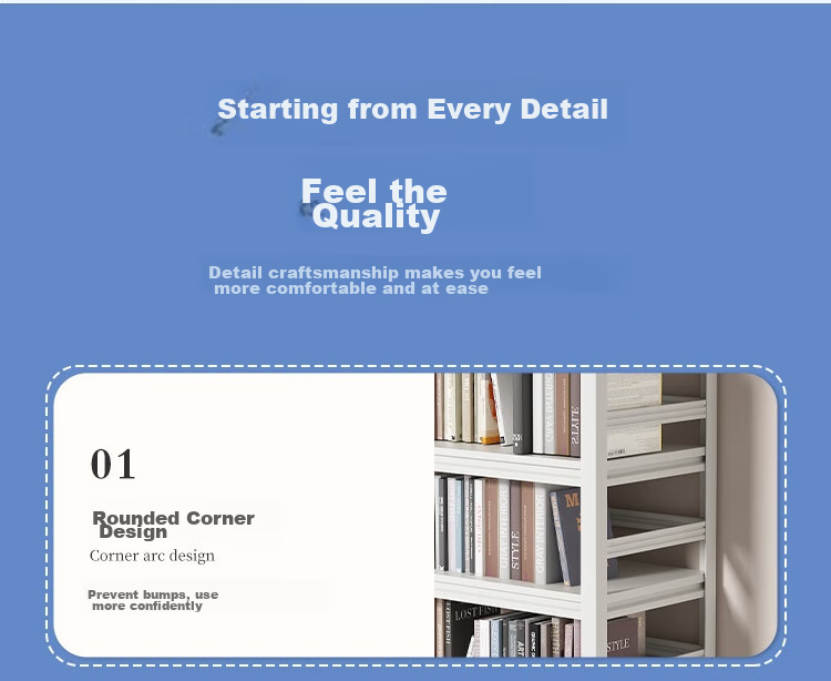 Anerya Steel Bookshelf Storage Rack, Floor-Standing 160cm, Multi-Tier Simple Bookcase Display Shelf, Storage Organizer, 5 Layers 60cm 9