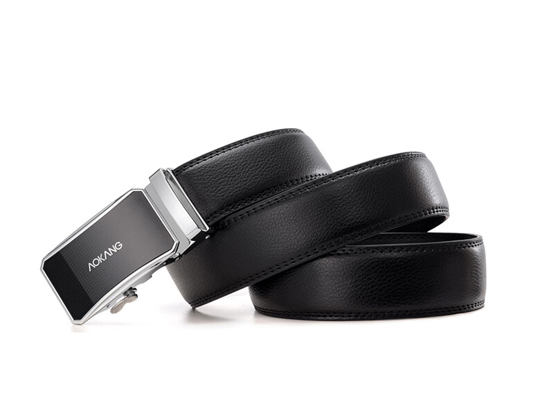 Aokang Men's Leather Belt with Automatic Buckle, Business Trouser Belt, Birthday Gift for Husband 14