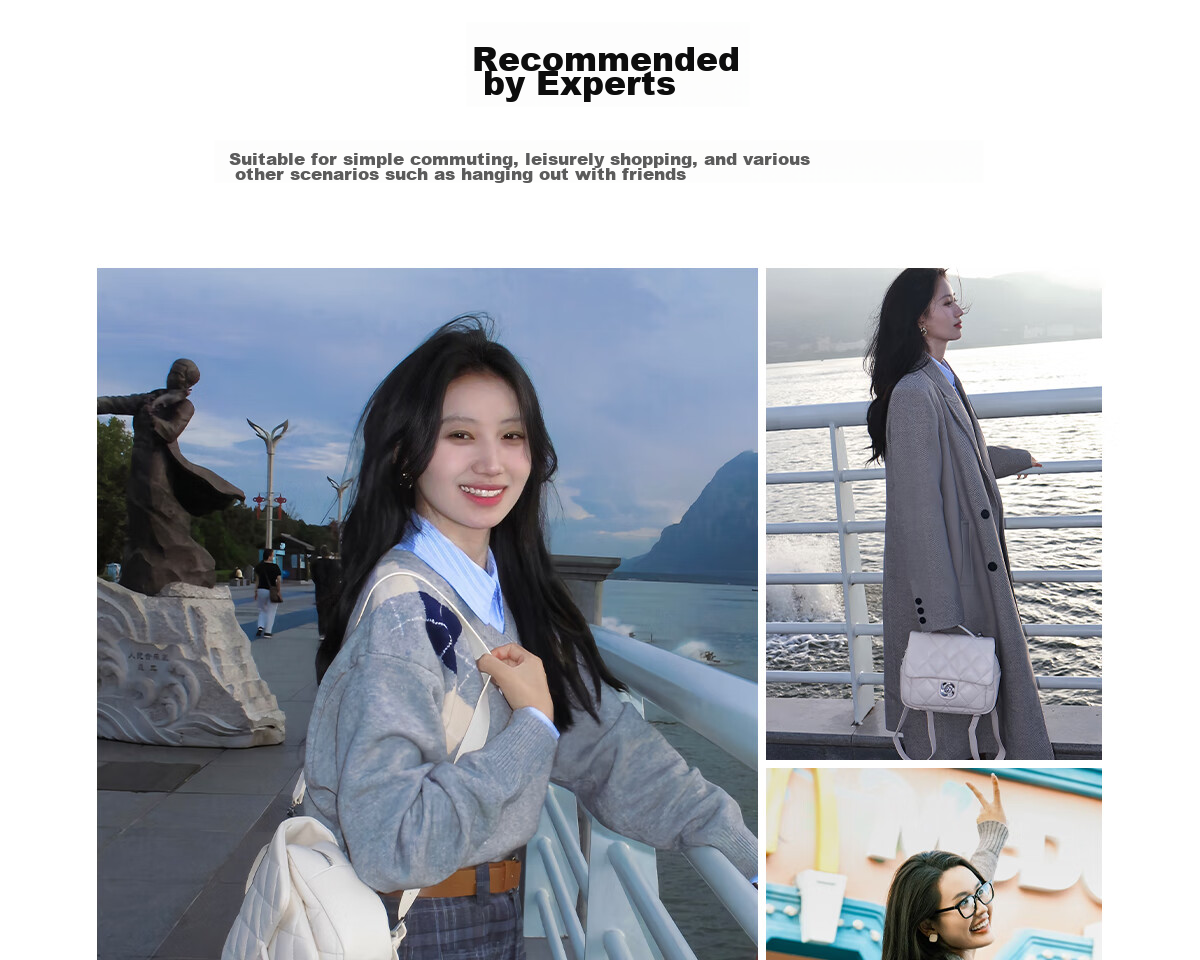 JUST STAR Zhang Yuxi's Same Style Backpack for Women, 2026 New Light Luxury Lightweight Travel Backpack, School Bag, Birthday Gift 12
