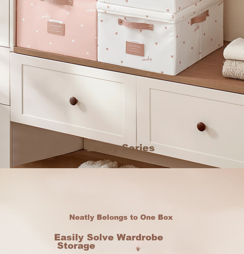 EACHY Foldable Clothes Storage Box, 40L Capacity, Pink Color, 1 Piece 3