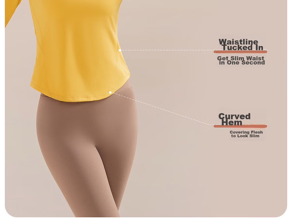 361° Sports Top, Yoga Wear, Women's Long-Sleeve T-Shirt, Autumn Quick-Dry Shirt, Loose-Fitting Running And Fitness Wear for Wome 5