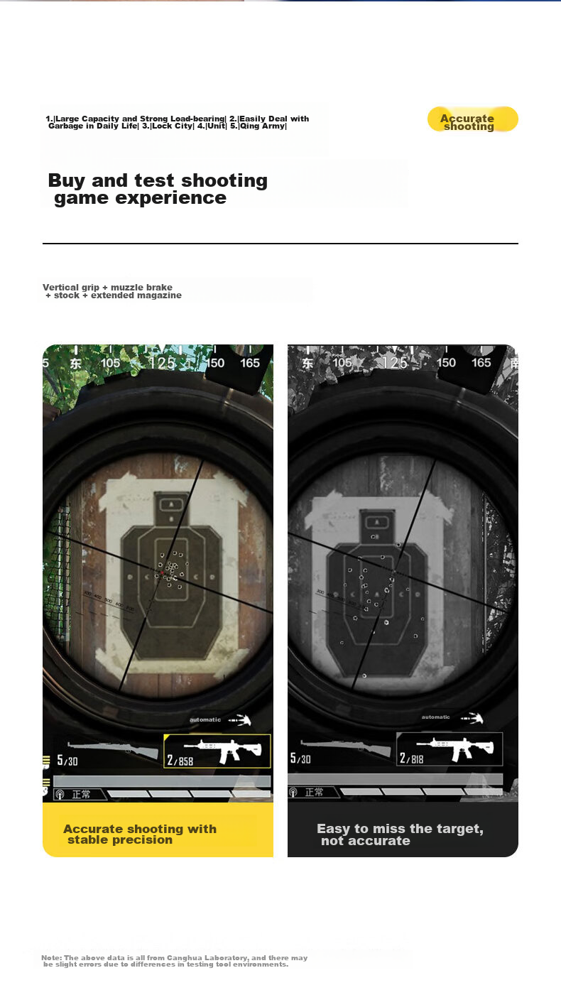 CangHua Chicken Dinner Pro: Mechanical Keyboard Triangular Action Mobile Game Assistant with Automatic Six-Finger Shooting And Gun Pressing for Peace Elite Dark Zone Breakout Games, External Device for Android And iOS 14