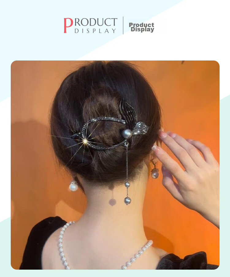 CHIMERA [You'll Always Have Me] Fish Tail Hair Clip, High-End Hairpin, Back of Head Twist Clip, Hair Accessory, Birthday Gift for Wome 13
