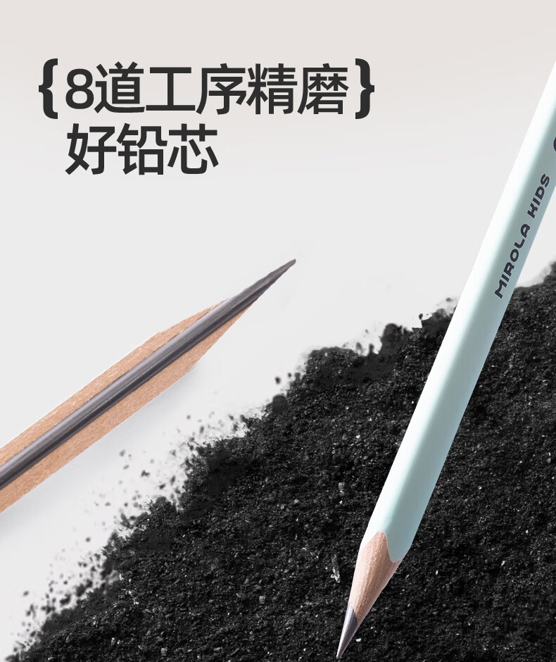 Meiletongnian [Best-Selling Product] Cloud-Feel Comfortable Grip Pencil for Elementary School Students, Non-Toxic Special HB Pencil for Children, 12 Sketching Pencils for Kindergarten, Correct Posture Hexagonal Shaft Pencil 2