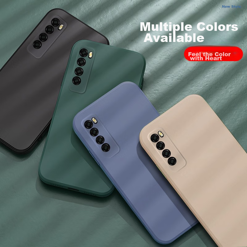 Чехол для Huawei Nova 7 KEKLLE, противоударный, силиконовый, черный