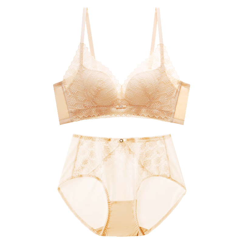 Cosmo Lady Women's Sexy Lace Comfortable Breathable Soft Gel Ring Push-Up Bra Set Gift 2B25A3