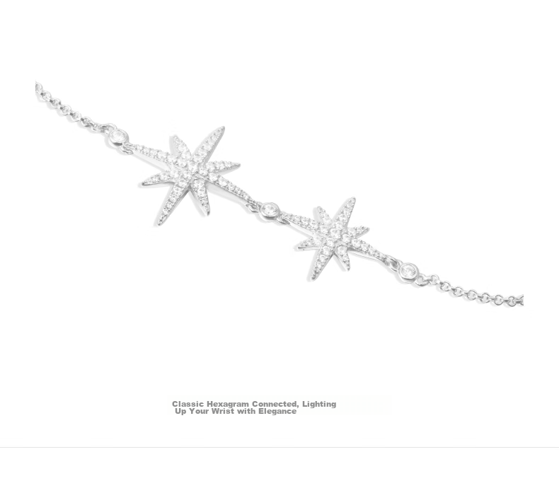 APM Monaco Hexagram Bracelet for Women, Luxurious High-End Hand Jewelry, Birthday Gift for Girlfriend Or Wife 3