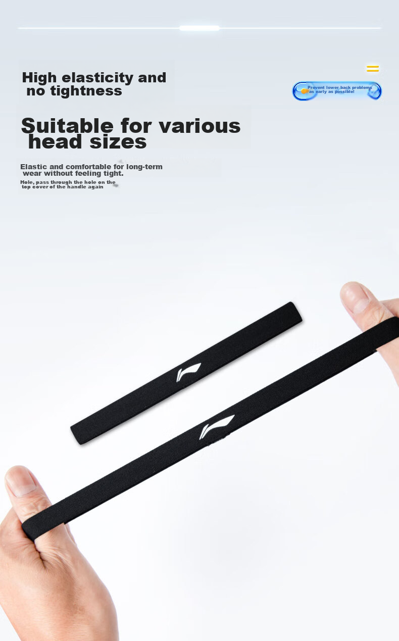 Li-Ning Sports Headband for Men And Women, Sweat-Absorbing Headband, Sweat-Stopping Band, Running Sweat-Guiding Band, Basketball Sweat-Proof Headband, Hair-Tying Band, Head Hoop 6