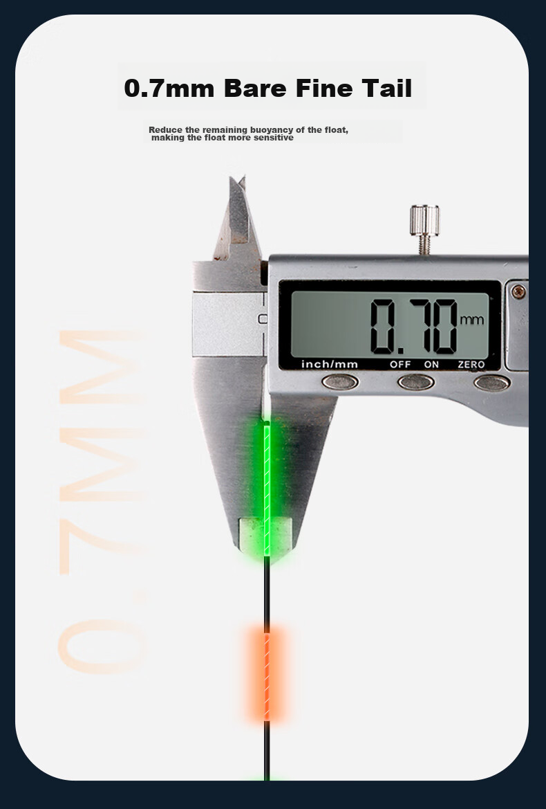 Minjianyiren HK Second Generation Ultra-Thin Tail Luminous Float, Eye-Catching Electronic Float for Day And Night Use, Highly Sensitive Carp And Crucian Carp Fishing Float for Black Pit Fishing 2
