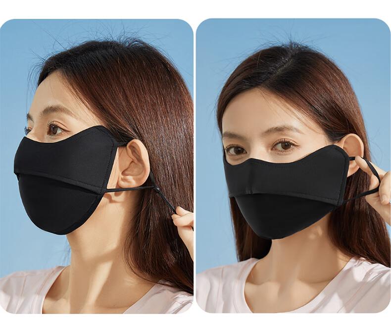 DUSENNA Ice Silk Sun Protection Face Mask for Women, Cycling, Hiking, Summer UV Protection, Breathable, Full-Face Sun Shield 8
