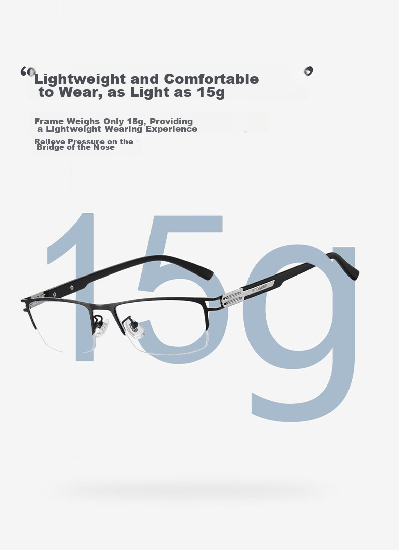 SooGree Reading Glasses for Men And Women, Middle-Aged And Elderly, High Definition Anti-Blue Light Glasses, Fashionable Ultra-Light Presbyopic Glasses, Father's Day Gift 8