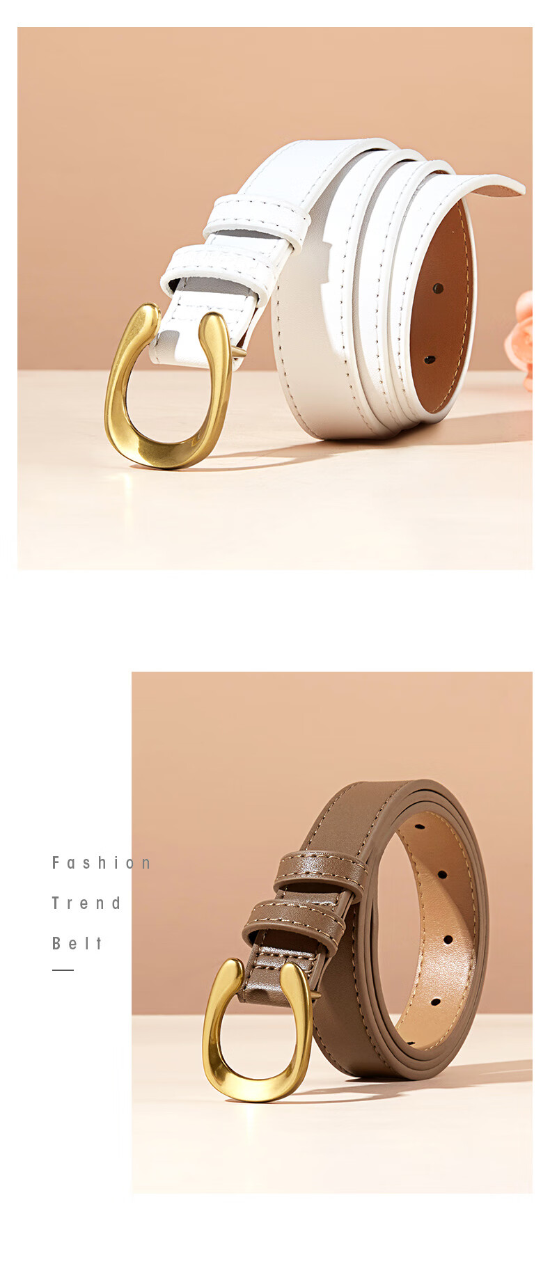 TUCANO Genuine Leather Belt with Pin Buckle for Women, Versatile Waistband, Fashionable Decorative Belt, Practical Birthday And 520 Gift 6