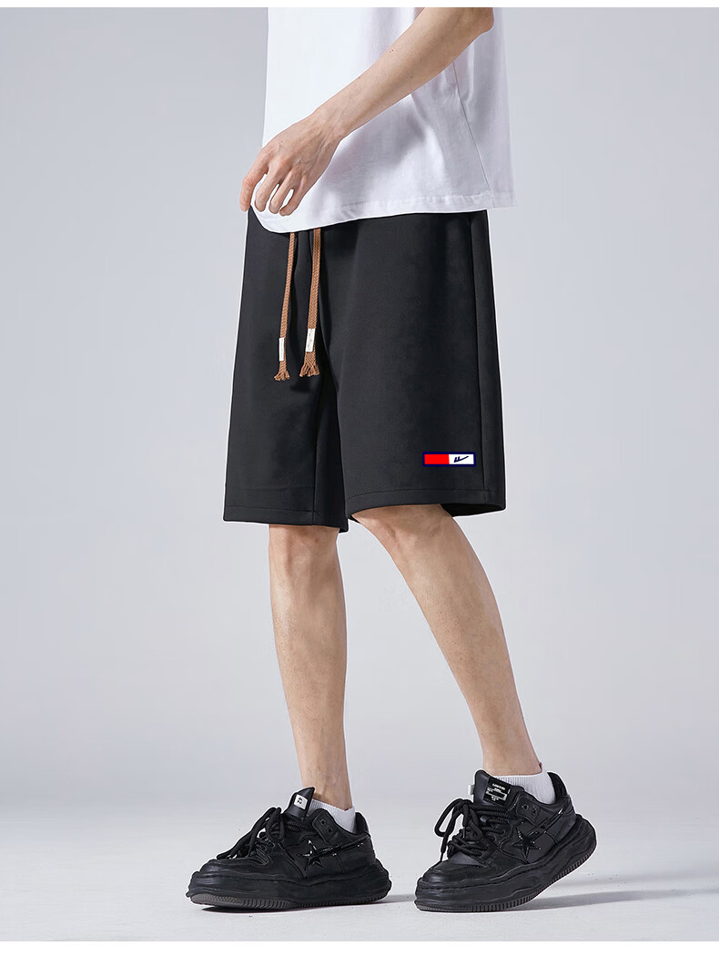 Huili Shorts, Summer Men's Sports Shorts, Loose-Fitting Outdoor Shorts for Men, Knee-Length Beach Shorts 9