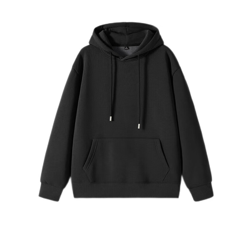 Baleno Fleece Lined Hooded Sweatshirt Men Winter Kangaroo Pocket Simple Trendy Loose Casual Pullover Jacket
