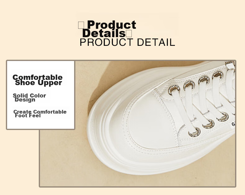 DAPHNE Thick-Soled Height-Increasing Casual Shoes for Women, Classic Sneakers, Height-Increasing Slimming White Shoes for Petite Women, White, Size 35 13