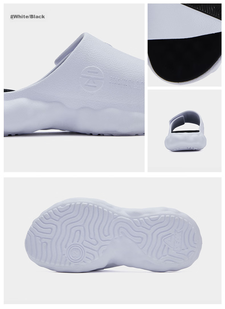 PEAK Taiji Cloud Slippers for Men, Summer Velcro Outdoor Wear, Thick Sole Soft Elastic Casual Couple Sports Slippers ET23027L 20