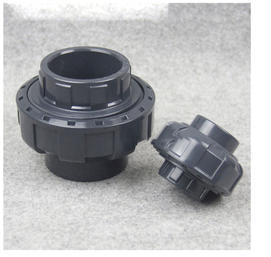 homeglen pvc活接 upvc塑料水管配件快速接头 内径50mm(dn40) 10个装